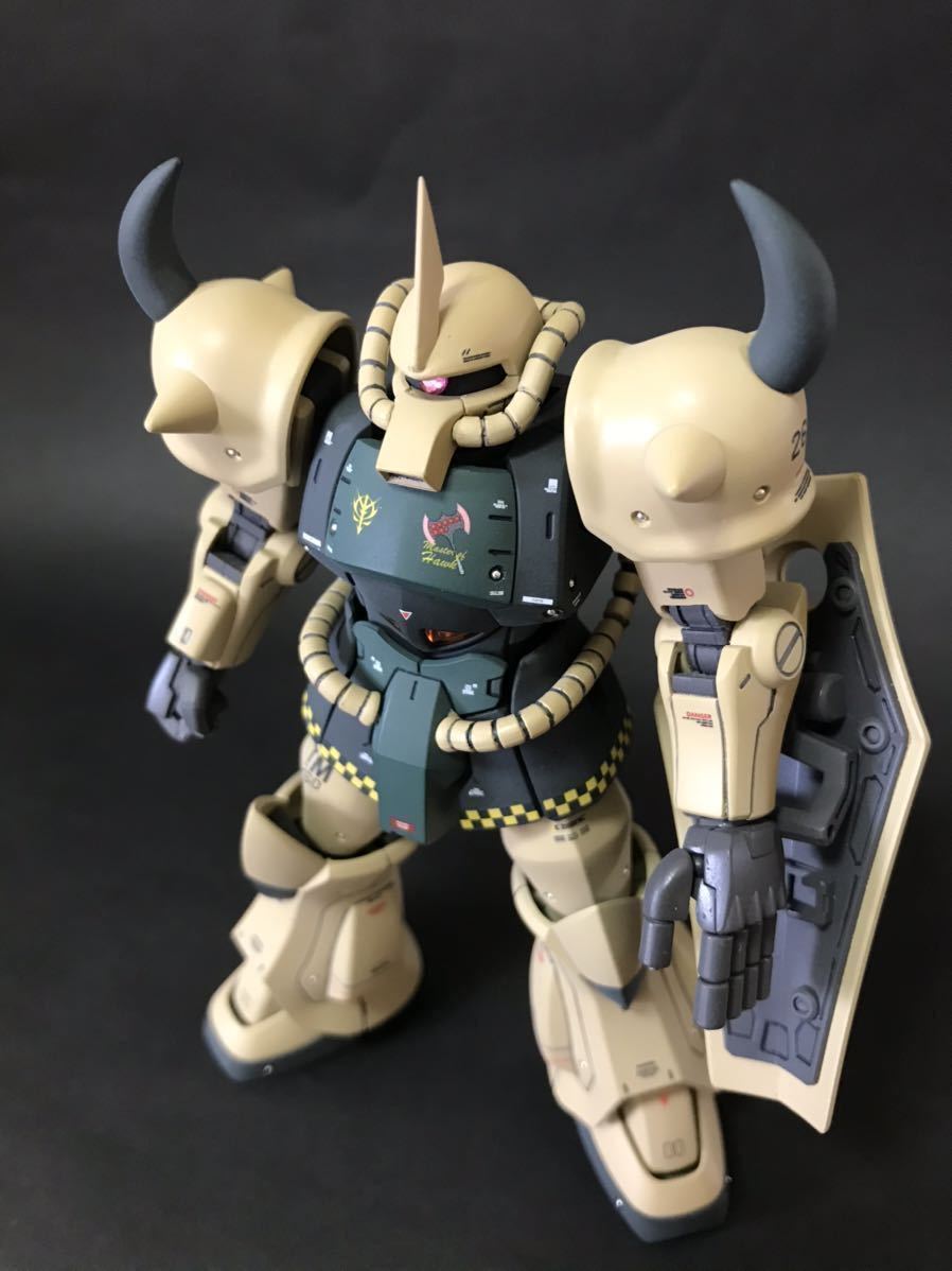 Hguc 1 144 Ms 07b グフ 塗装済み完成品 ブレニフ オグス専用機 の落札情報詳細 ヤフオク落札価格情報 オークフリー スマートフォン版