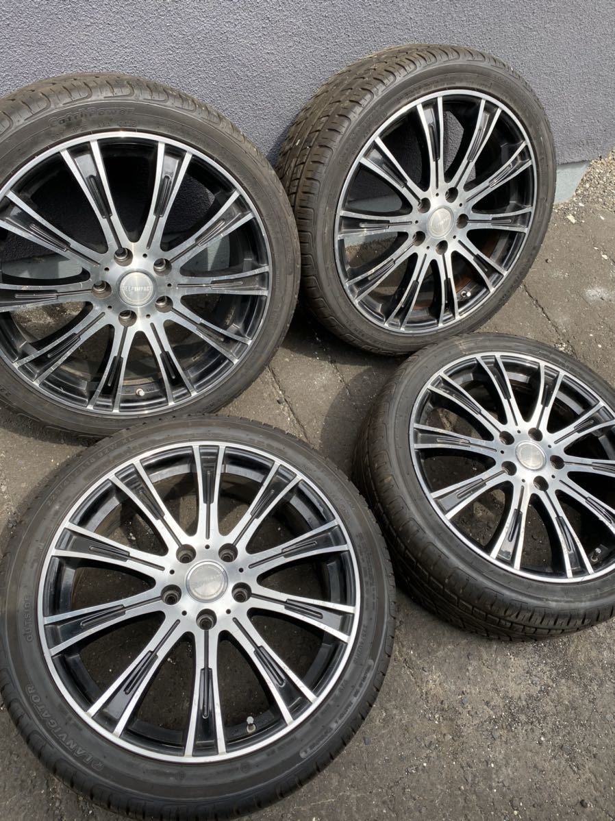 DEEP IMAPCT 18インチホイール　週末値下げ DEEP IMPACT 18インチ 7J +55 PCD114.3 5H 夏タイヤ バリ溝 225/40R18