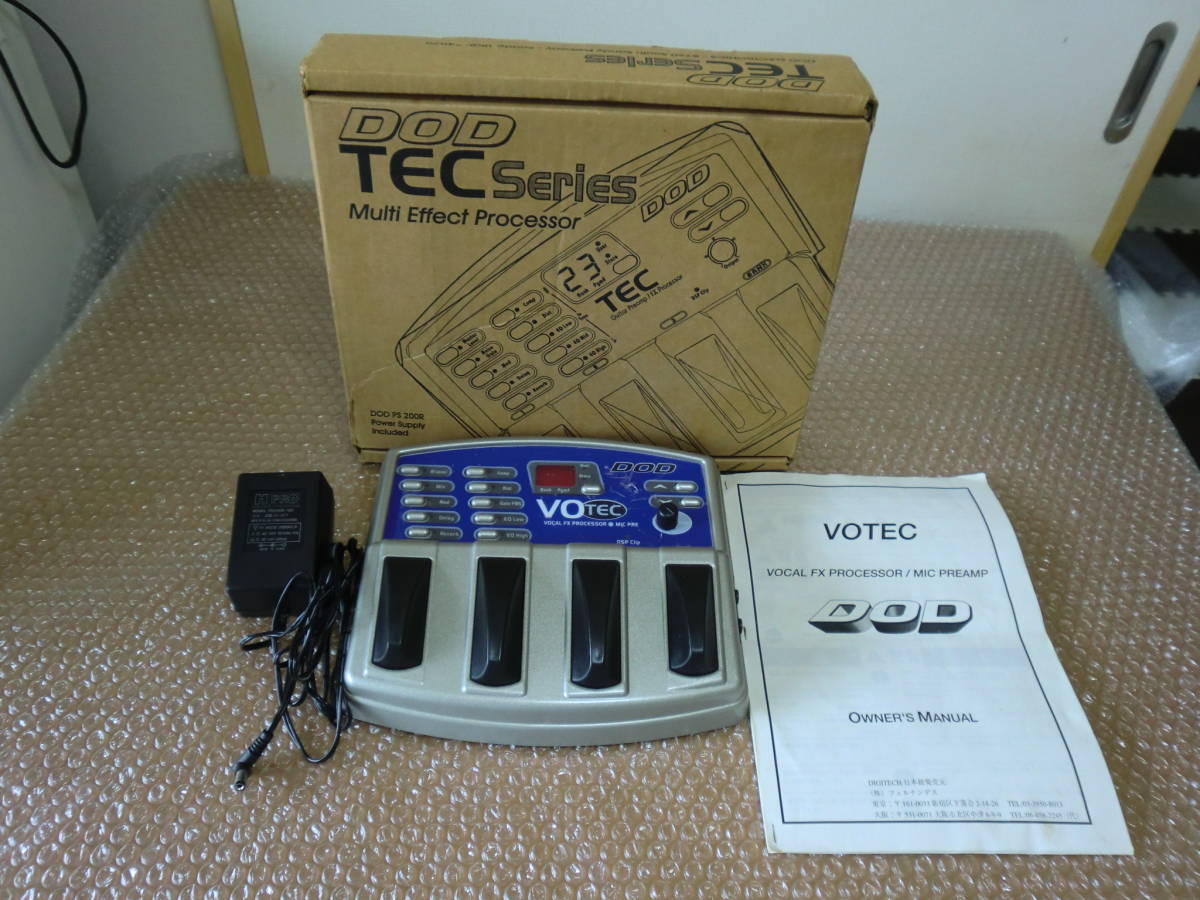 DOD VOTEC Vocal FX Processor ボーカル用エフェクター の落札情報詳細