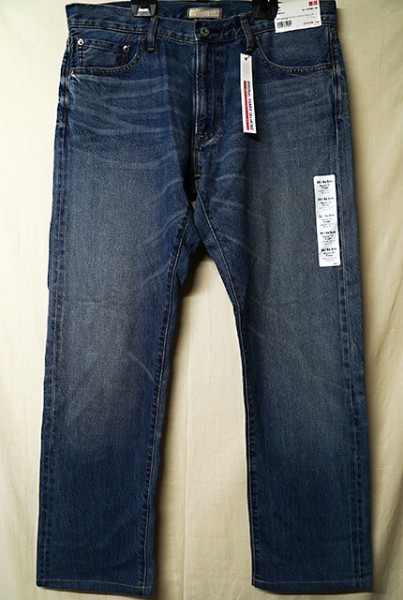 新品】UNIQLO ユニクロ セルビッジレギュラーフィットストレート
