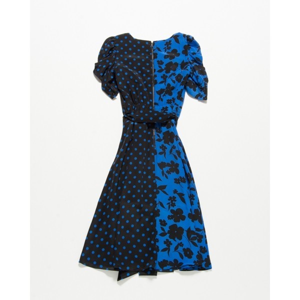 中古】alice + olivia アリス アンド オリビア 花柄×ドット シルク 中古】alice + olivia アリス アンド オリビア 花柄×ドット シルク