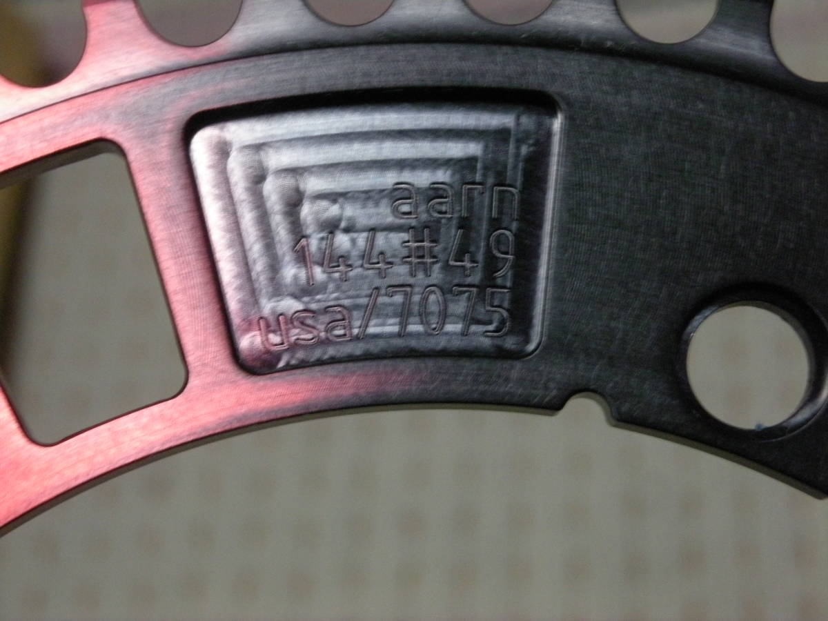 aarn チェーンリング 49T PCD144 BL limited