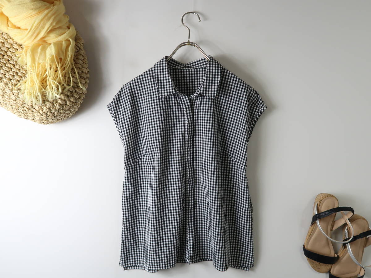 超美品 リミットレス ラグジュアリー Limitless Luxury 洗える 綿100 ギンガムチェックブラウス 日本製 A O 4811 の落札情報詳細 ヤフオク落札価格情報 オークフリー スマートフォン版