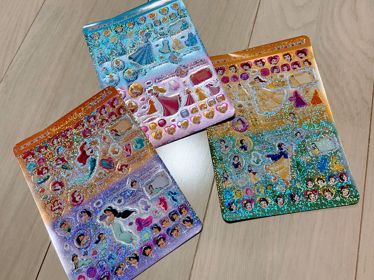 新品 新品 ディズニープリンセス シールセット ホログラム 文房具 Tdl Tdr Tds シンデレラ アリエル ジャスミン 美女と野獣 ラプンツェル ベル の落札情報詳細 ヤフオク落札価格情報 オークフリー スマートフォン版