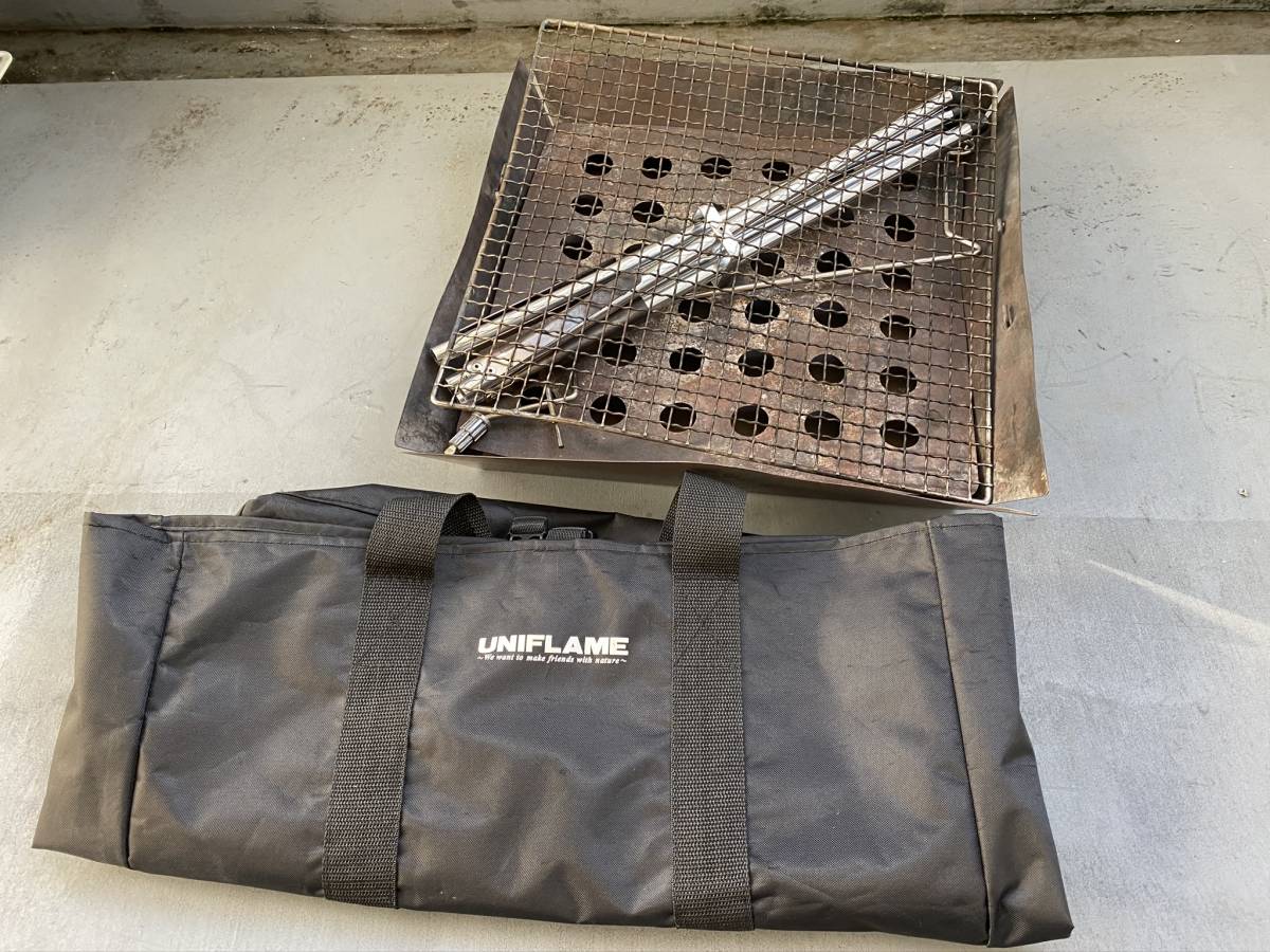 Uniflame ファイアグリル ハンガー 収納ケース付き