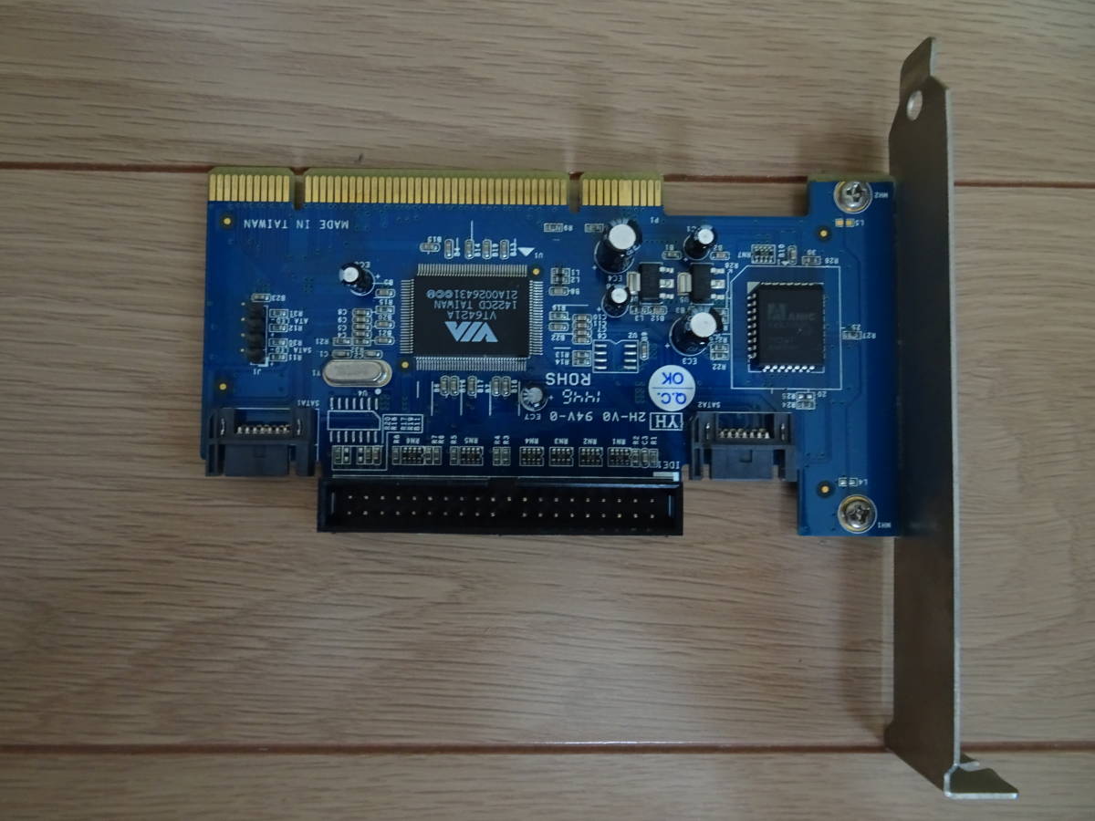 玄人志向 Pciスロット Sata増設 Dvd ドライブ接続対応 Saparaid Pci Vt6421 Sata 2 Ata133 1 Pci接続 の落札情報詳細 ヤフオク落札価格情報 オークフリー スマートフォン版