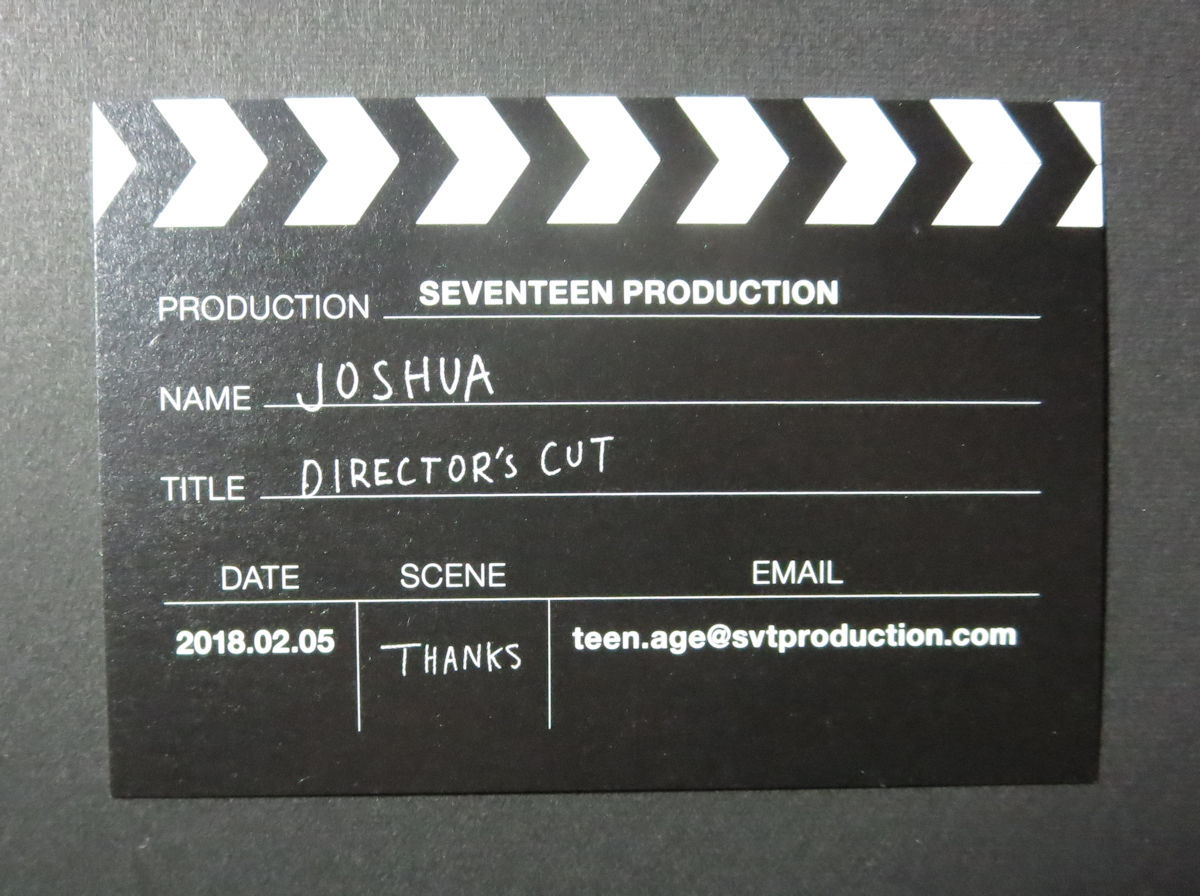 SEVENTEEN teen age トレカ ジョシュア 属する white