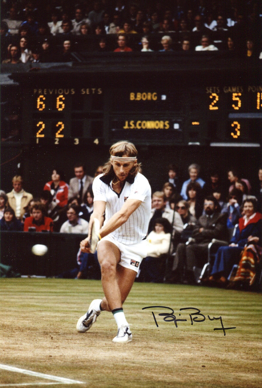 ビョルン・ボルグ 直筆サインフォト/写真 テニス Bjorn Borg
