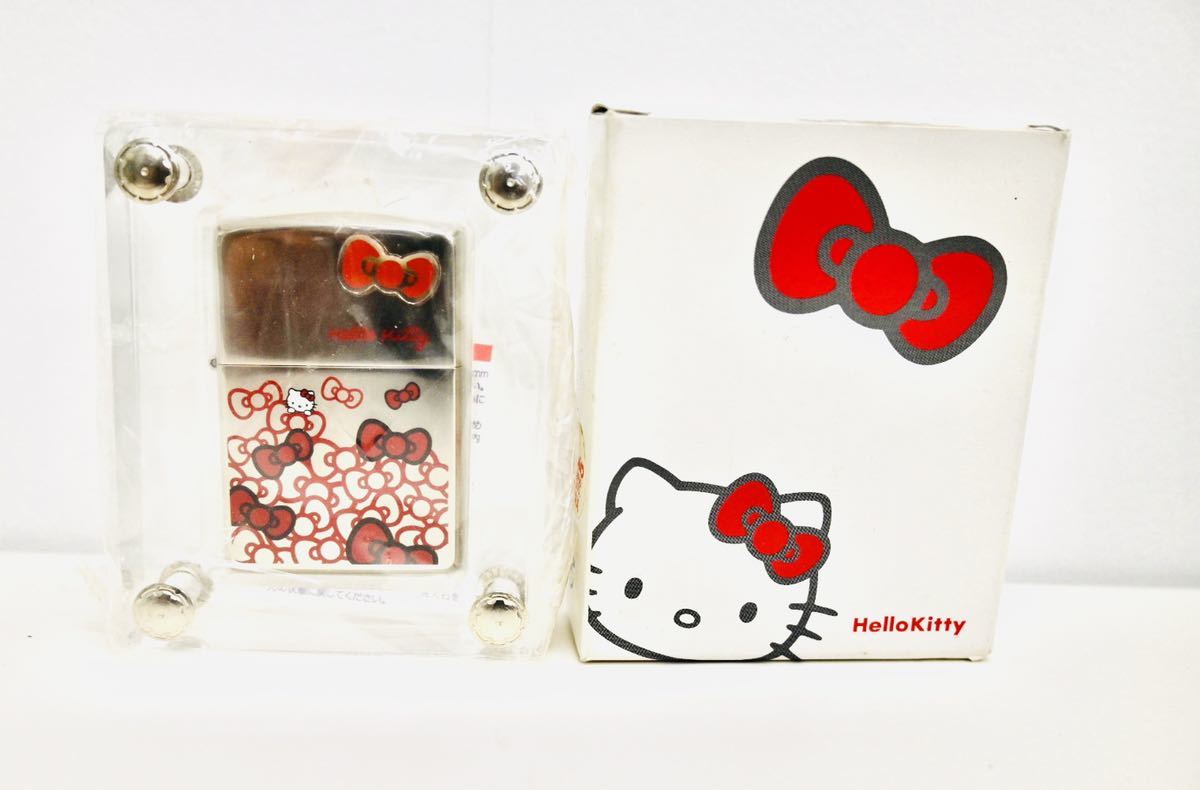 新品】ZIPPO ジッポー ハロー キティ HELLO KITTY リボン 新品】ZIPPO ジッポー ハロー キティ HELLO KITTY リボン