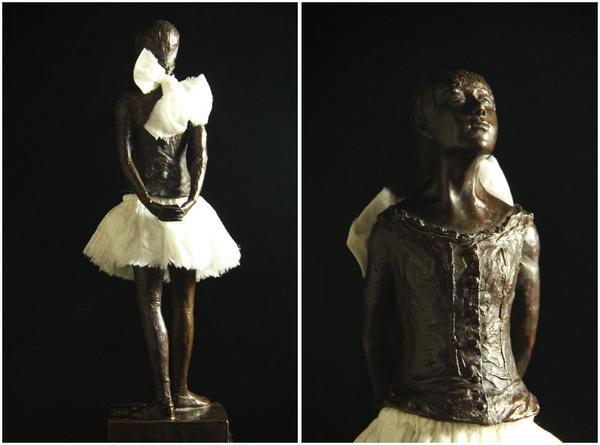 エドガー・ドガ edgar degas 14才の小さな踊り子 ブロンズ像】 よ