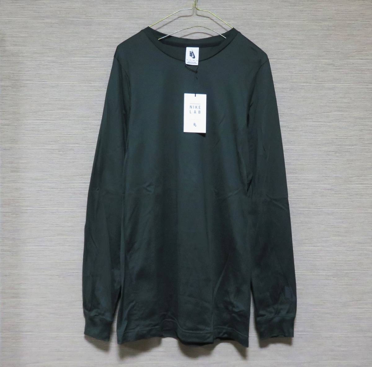 NikeLab Essentials Long Sleeve Top ダークグリーン XS ナイキラボ 