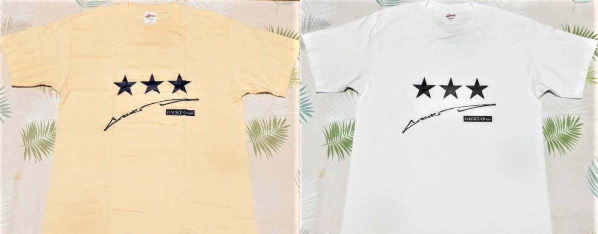 新品】ホワイト＆ナチュラル☆Gackt×オリオンコラボTシャツ
