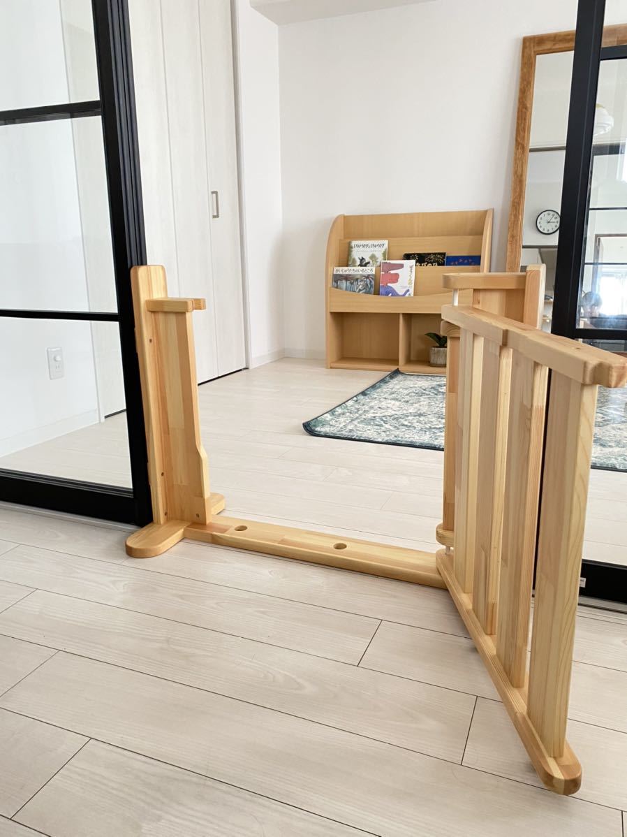 学研製 どこでもパーテーション パイン材 詳し 木製ベビーゲート乳幼児  