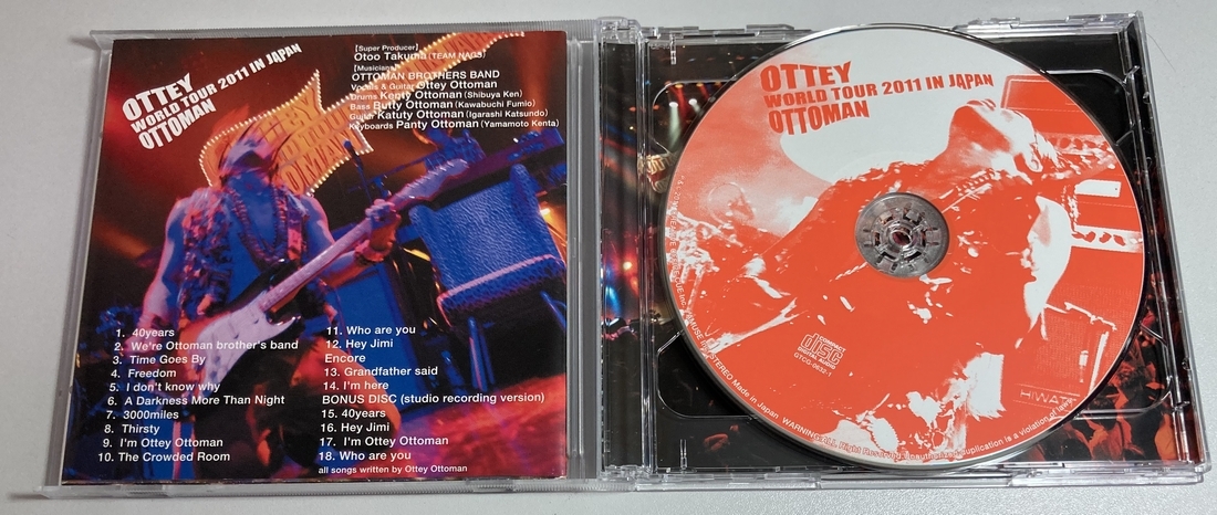 2CD☆OTTEY OTTOMAN WORLD TOUR 2011 IN JAPAN☆GTCG-0632オッティ