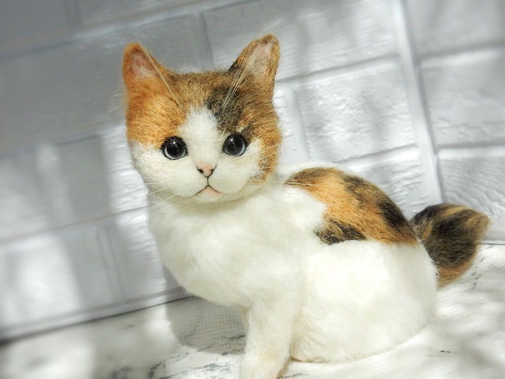 新品 Sei 羊毛フェルト ジャパニーズ ボブテイルの子猫 猫 ハンドメイド の落札情報詳細 ヤフオク落札価格情報 オークフリー スマートフォン版