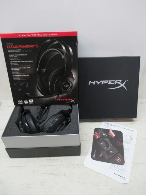 美品 Hyperx Cloud Revolver S ゲーミングヘッドセット ハイパーエックス ゲーム Pc 元箱 取扱説明書付き 動作品 の落札情報詳細 ヤフオク落札価格情報 オークフリー スマートフォン版