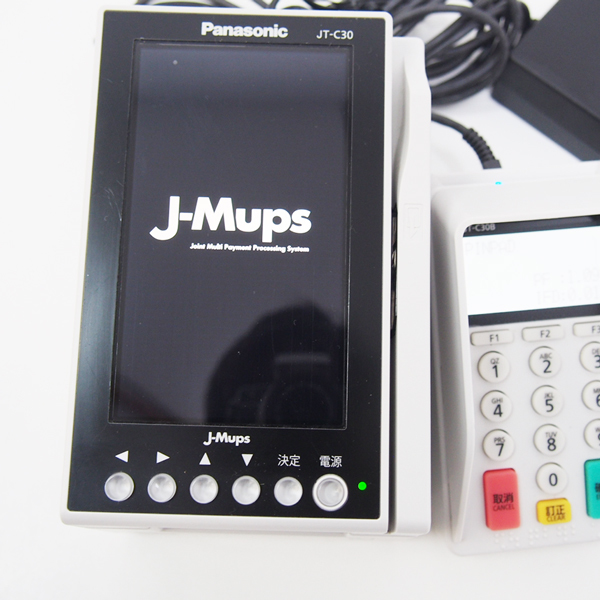 Panasonic カード決済端末　「JT-C30」とJ-MupsのPINパッド Panasonic J-Mups端末 JT-C30L00000 / ピンパッド JT-C30B01000 2015年