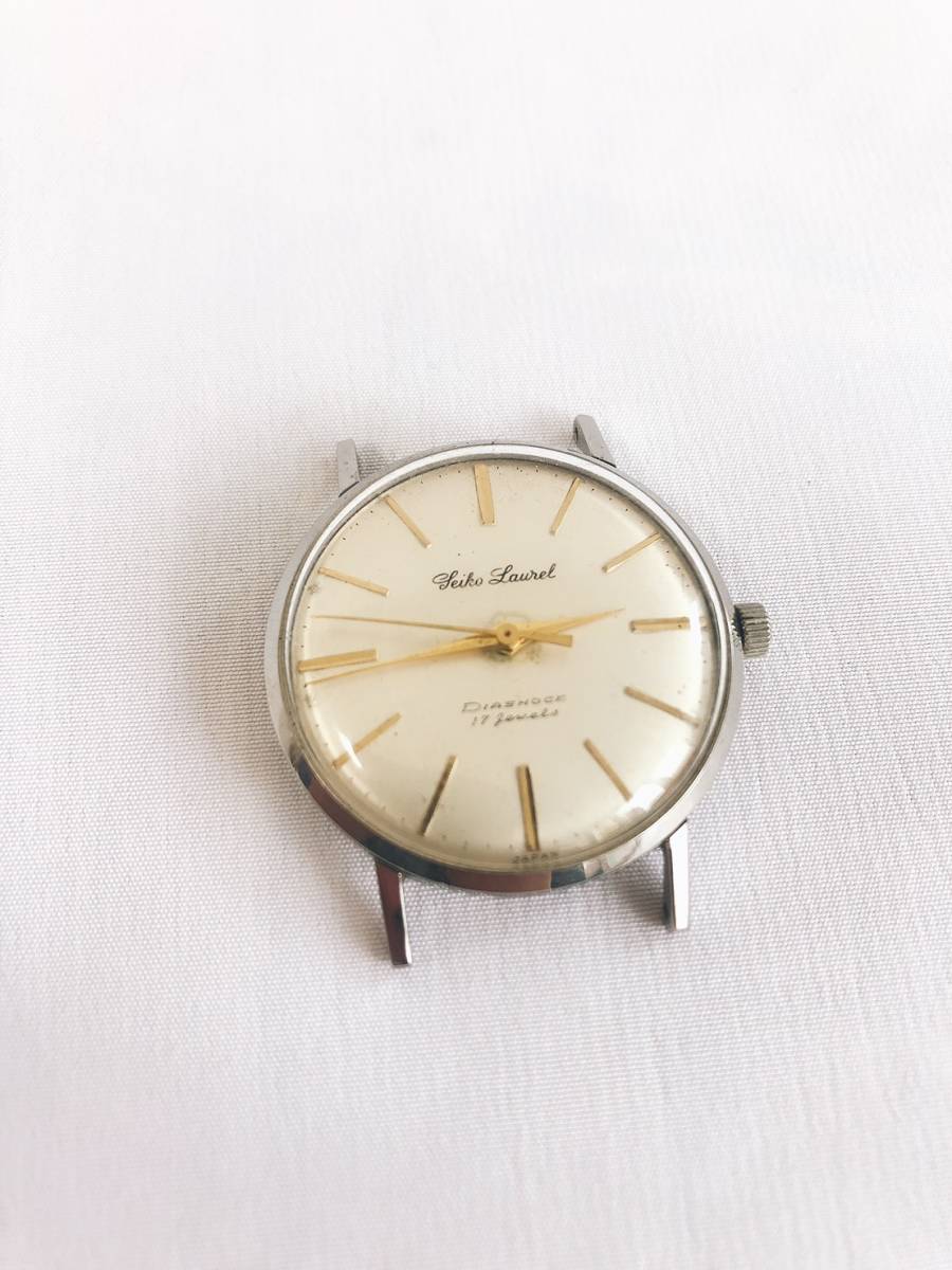 SEIKO セイコーLaurel ローレル 17石 14012 手巻き 動作品 本体の落札