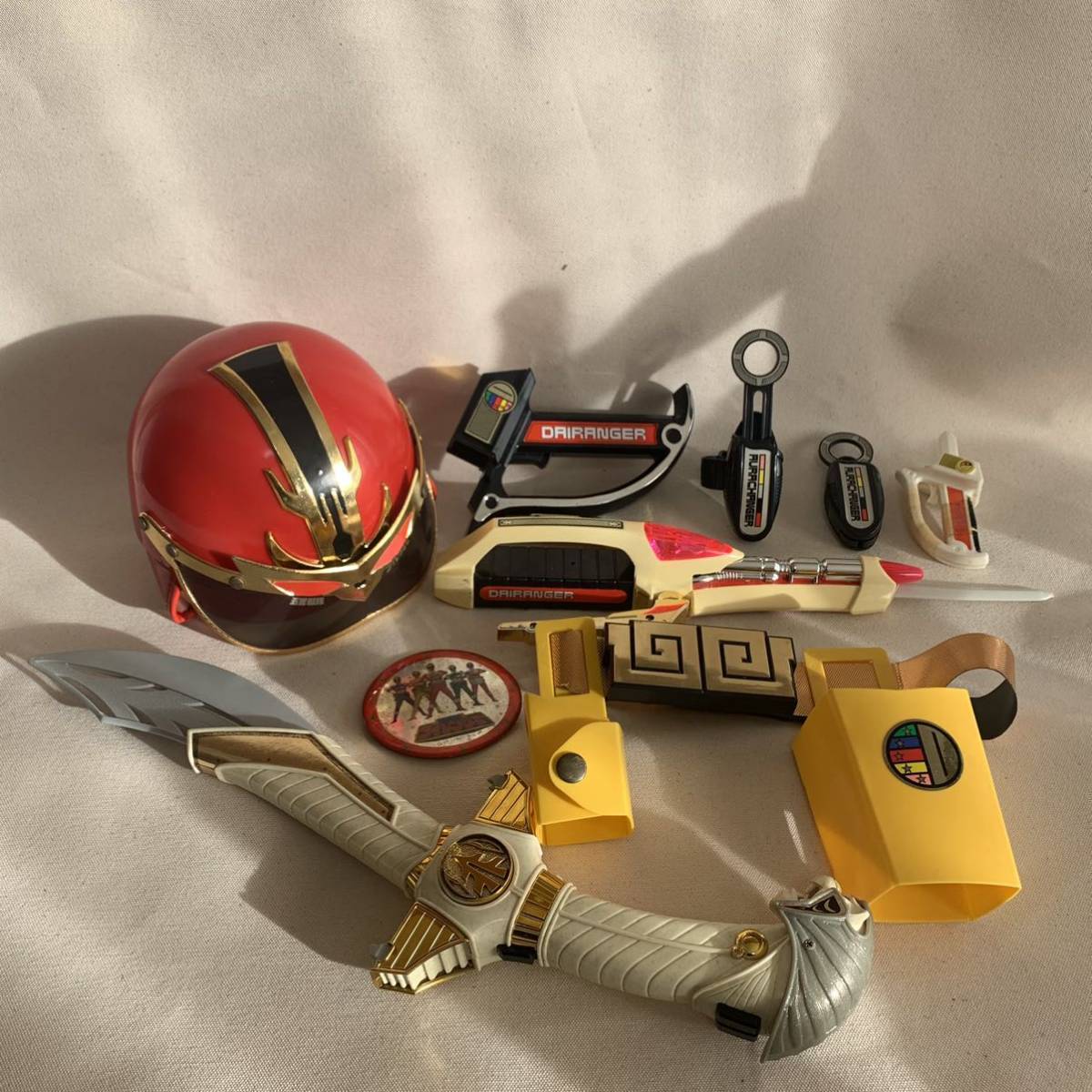 動作確認済】 五星戦隊 ダイレンジャー ヘルメット ベルト 白虎神剣