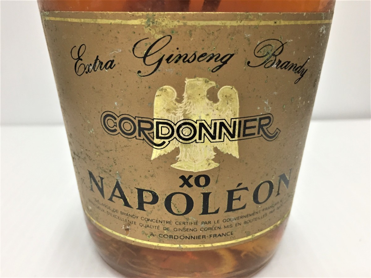 その他 CORDONNIER NAPOLEON XO Ginseng Brandy A30151 【未開栓】 NAPOLEON XO CORDONNIER ナポレオン人参 ブランデー