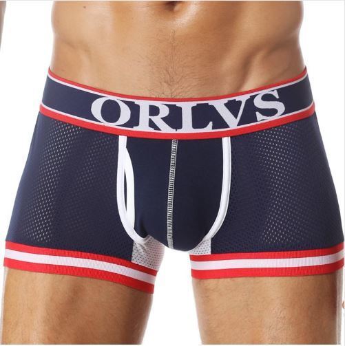 新品 Sサイズ 紺赤 Orlvs パンツ メンズ インナー メッシュ 下着 ローライズ ボクサー の落札情報詳細 ヤフオク落札価格情報 オークフリー スマートフォン版