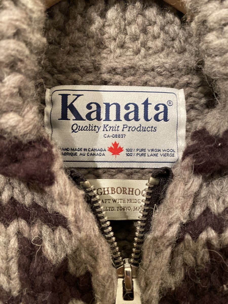 20周年 NEIGHBORHOOD × KANATA ネイバーフッド カナタ カウチン ニット カナダ製 Made in KANADA