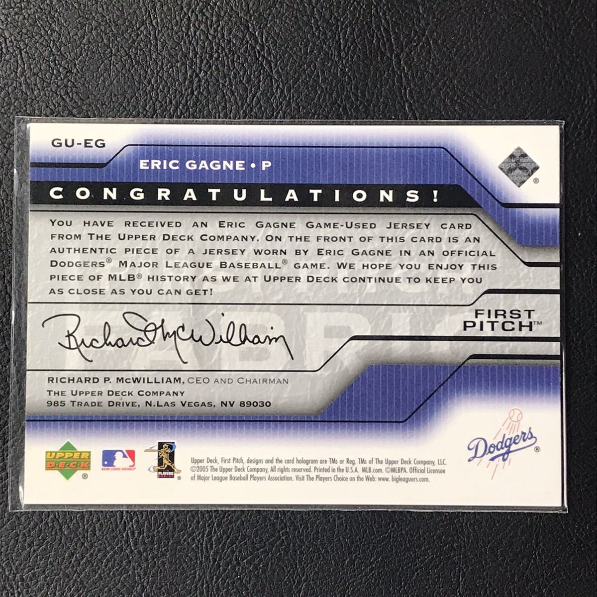 Upper Deck Eric Gagne Dodgers First Pitch Fabric ジャージ カード Mlb エリック ガニエ ドジャース メジャーリーグ の落札情報詳細 ヤフオク落札価格情報 オークフリー スマートフォン版