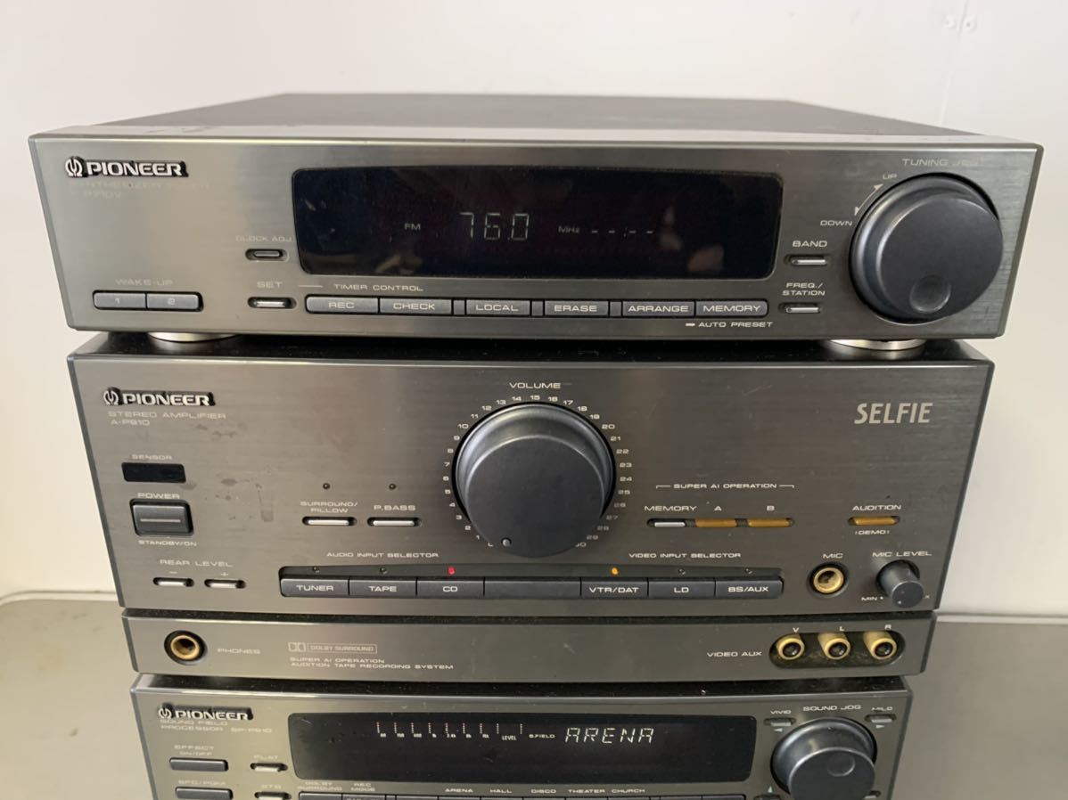 PIONEER システムコンポ F-P710V/SP-P910/A-P910/PD-P710 リモコン付の