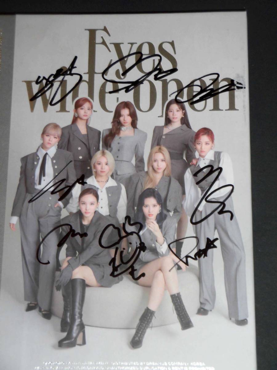 TWICE☆直筆サイン入り・韓国2ndフルアルバム「Eyes wide open」CD
