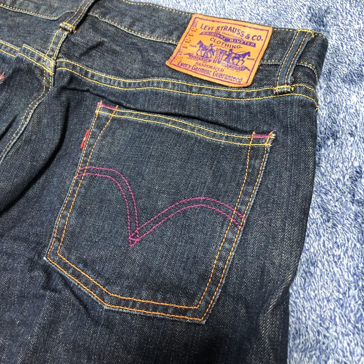 Levi's リーバイス 503 濃紺 W34 L34 紫ステッチ パープルパッケージ