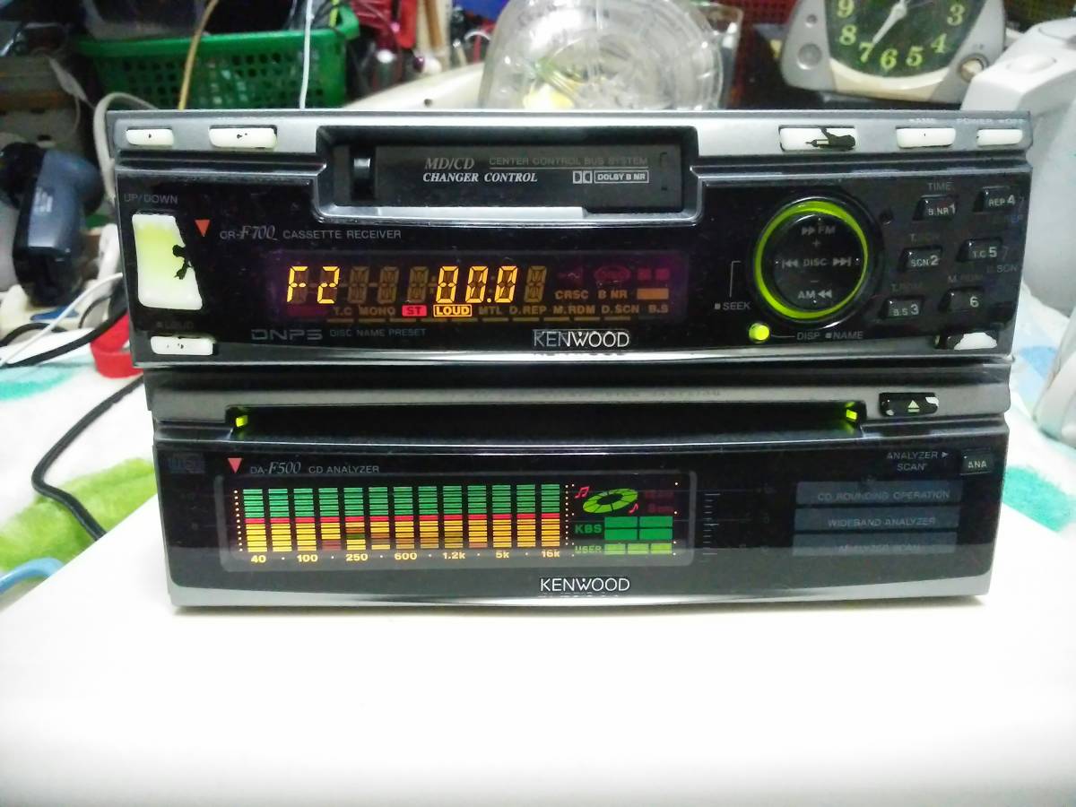 【ジャンク】KENWOOD CR-F500& DE-F700 カセット&CD 人気絶頂 DE-F700 CR-F500& 【ジャンク】KENWOOD カセット&CD Land