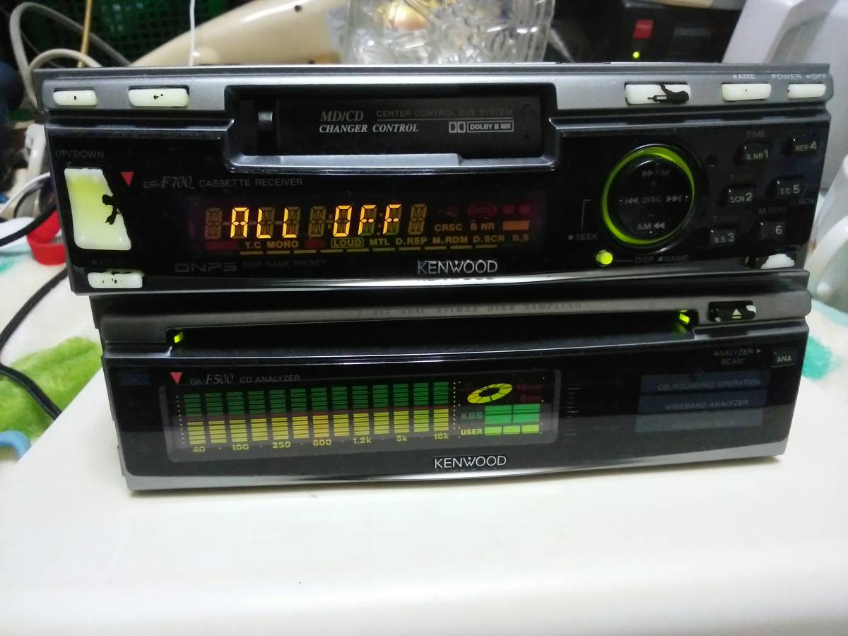 ケンウッド CDカセットコンポ CR-F700 DA-F500 ハチマル 旧車 GX71