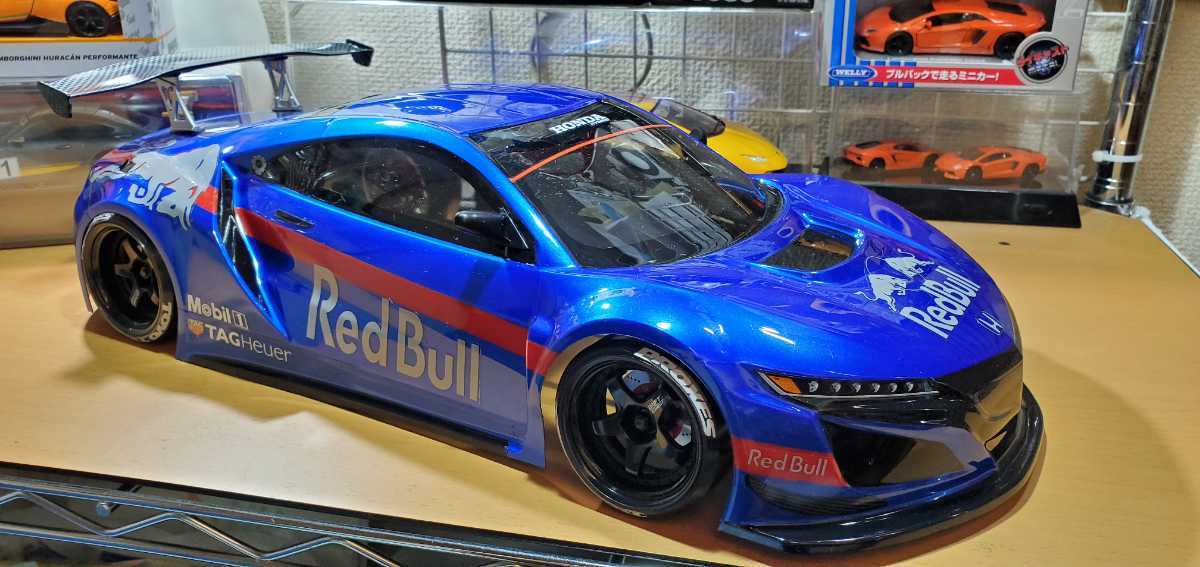 京商 1 10 0ミリ幅 ｎｓｘ ｇｔ3 レッドブルカラー塗装済みボディ 新品未走行 ドリフト の落札情報詳細 ヤフオク落札価格情報 オークフリー スマートフォン版