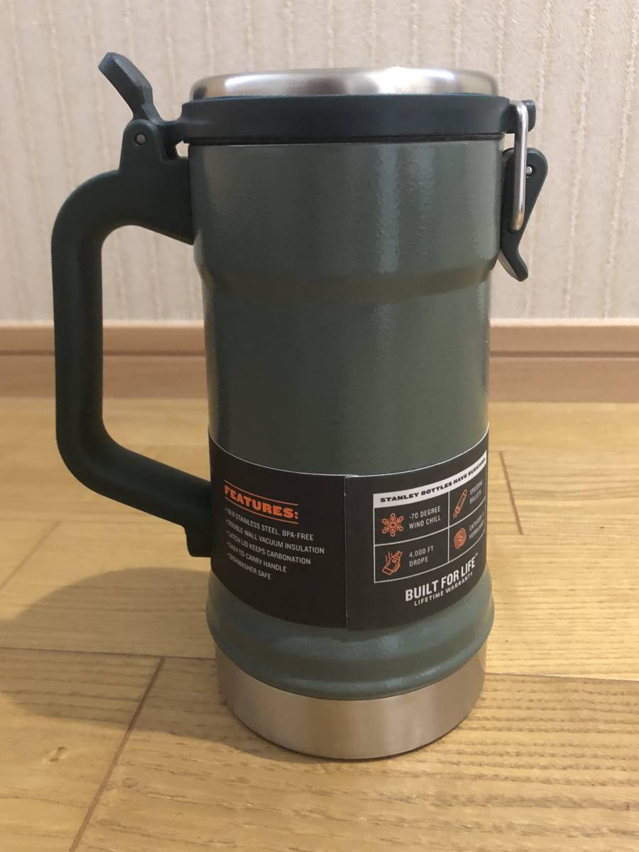 新品 Stanley スタンレー クラシック 真空スタイン 真空ステイン 0 7l 700ml 24oz グリーン Stanley Classic Vacuum Stein の落札情報詳細 ヤフオク落札価格情報 オークフリー スマートフォン版