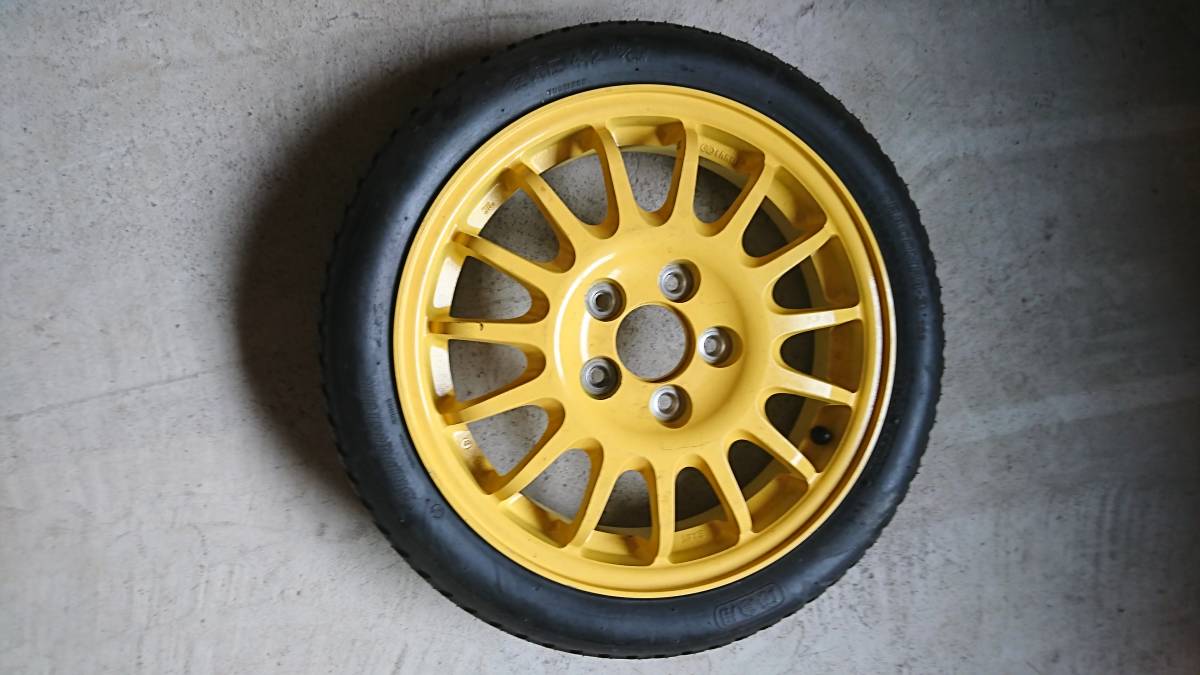 CKV36スカイラインクーペ 息苦しい 応急用 テンパー タイヤ ENKEI 