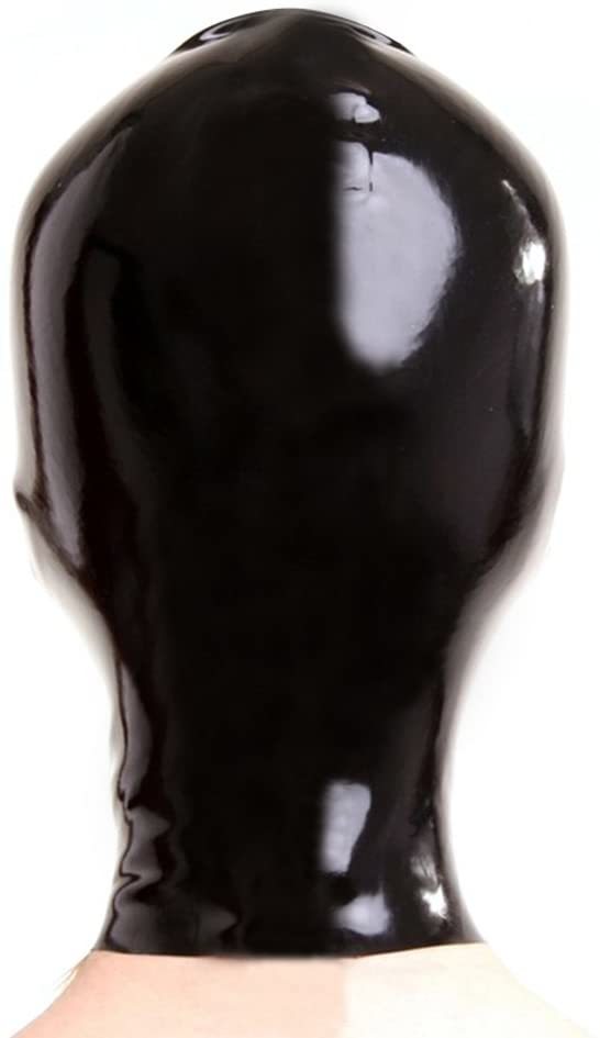 視界ゼロ! ラバーマスク 全頭マスク アイマスク 口マスク付き