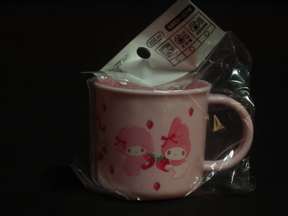 新品】新品マイメロディ プラカップ プラコップ 飲みやすい形 いちごの