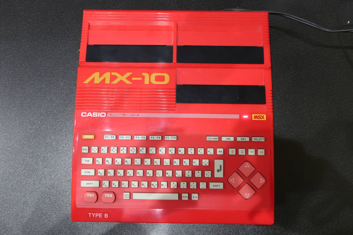 箱付き美品】CASIO MSX MX-10 赤 等しく