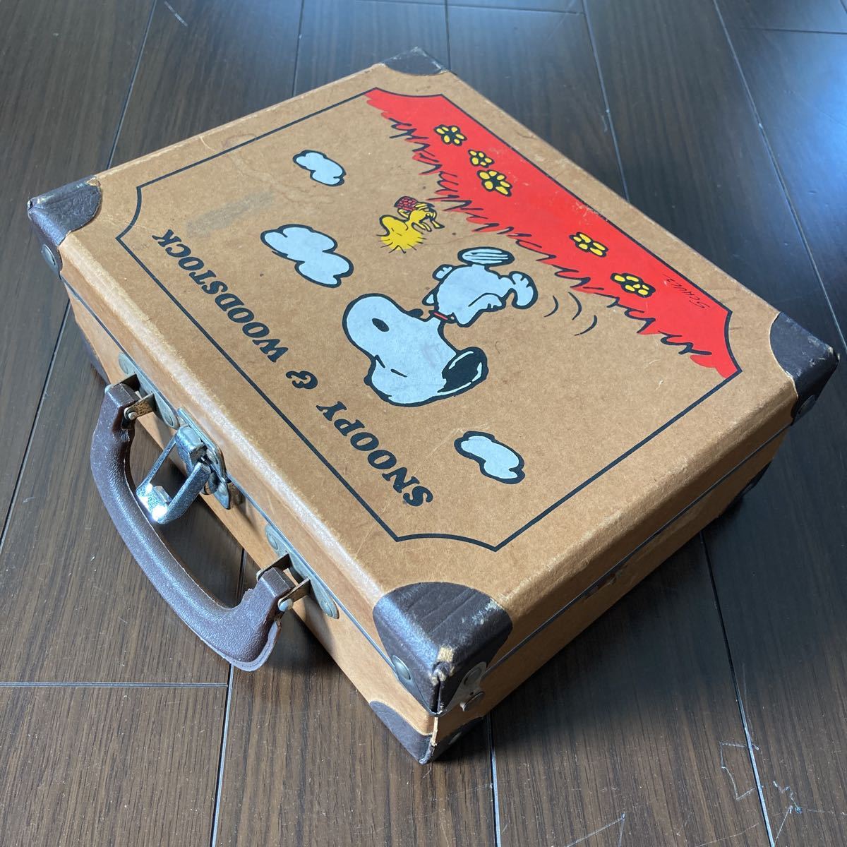 ビンテージ昭和レトロSNOOPYスヌーピー収納ケース3個