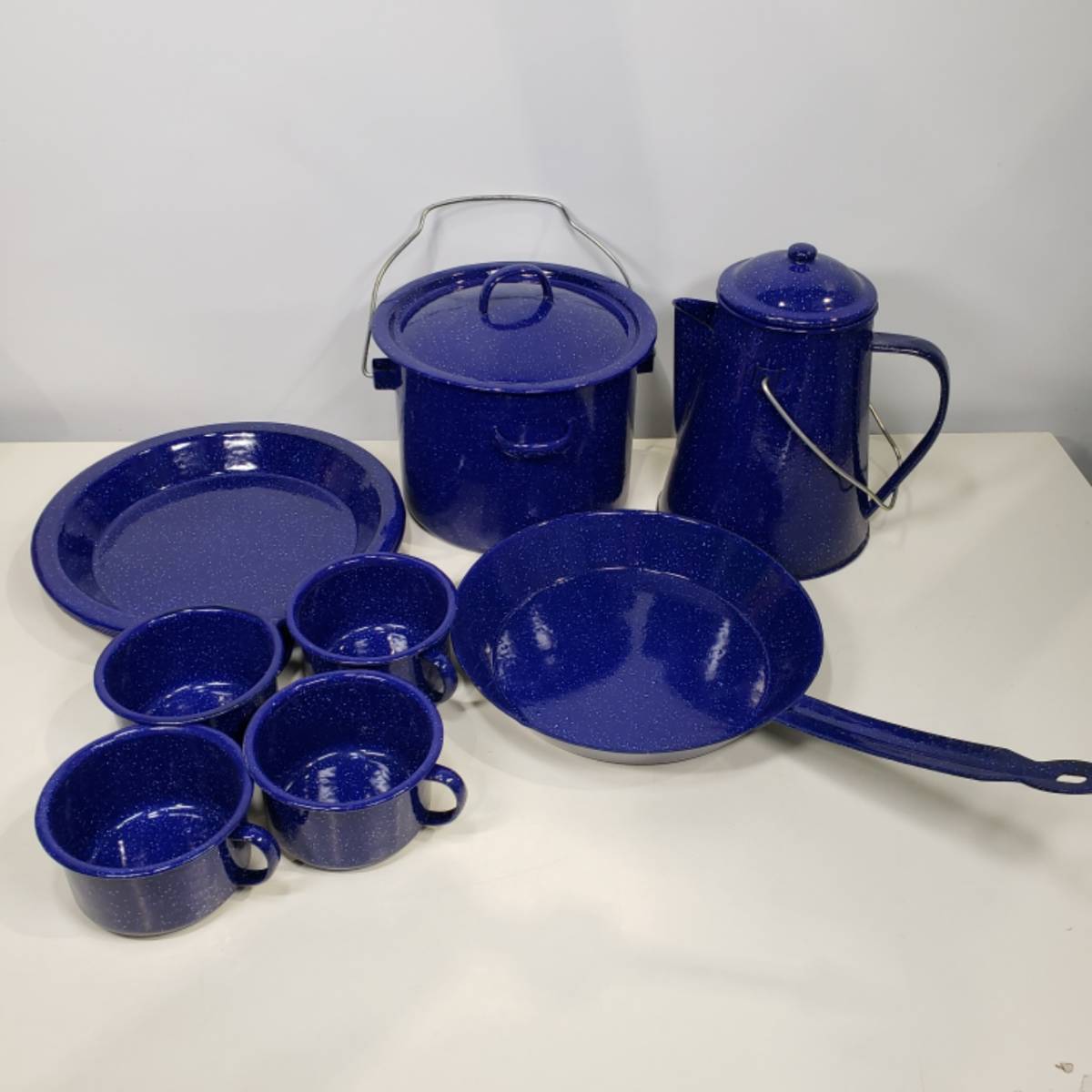 JOYLIFE 簡易ホーロー 11pcs未使用品 鍋フライパンポット皿マグ4人分