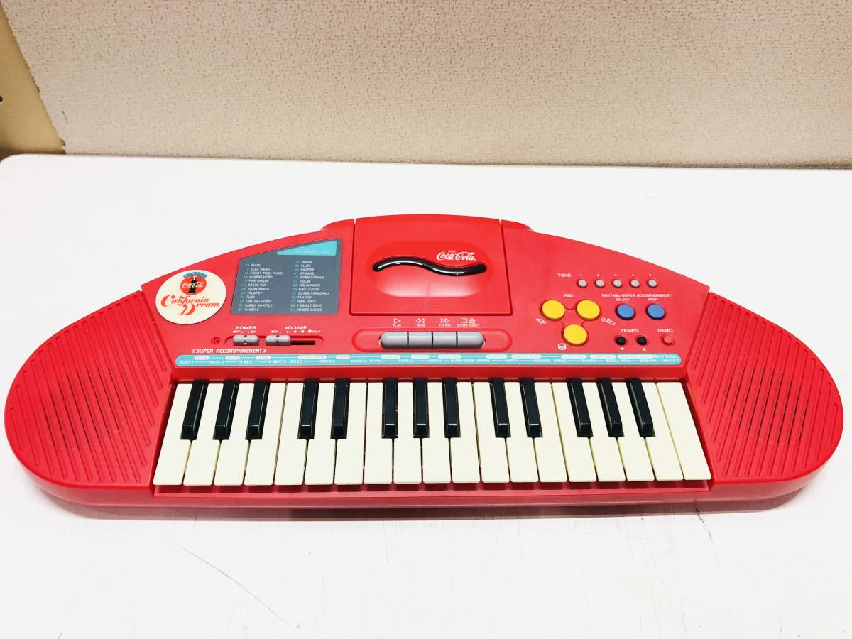 cocacola コカコーラ エンジョイコカコーラ カリフォルニアドリーム 電子ピアノ キーボード CASIO カシオ TA10 動作確認