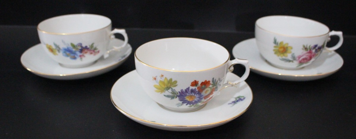 美品】フュルステンベルク バラ文様 ポット＆クリーマー＆シュガー