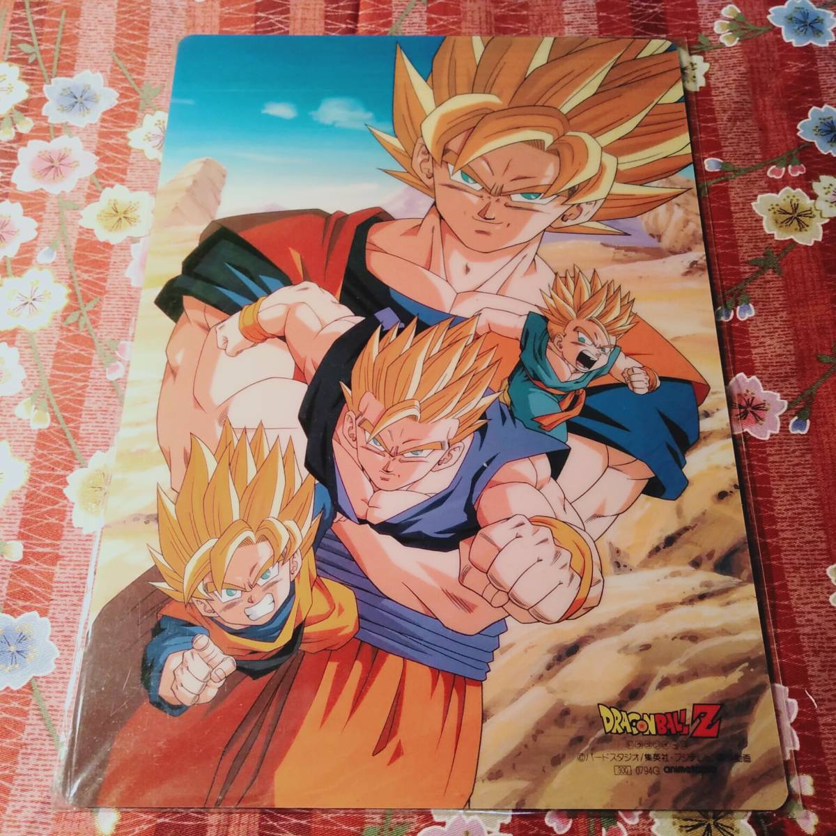 当時物 ガチャガチャ 台紙 ドラゴンボールZ フルカラーコレクション