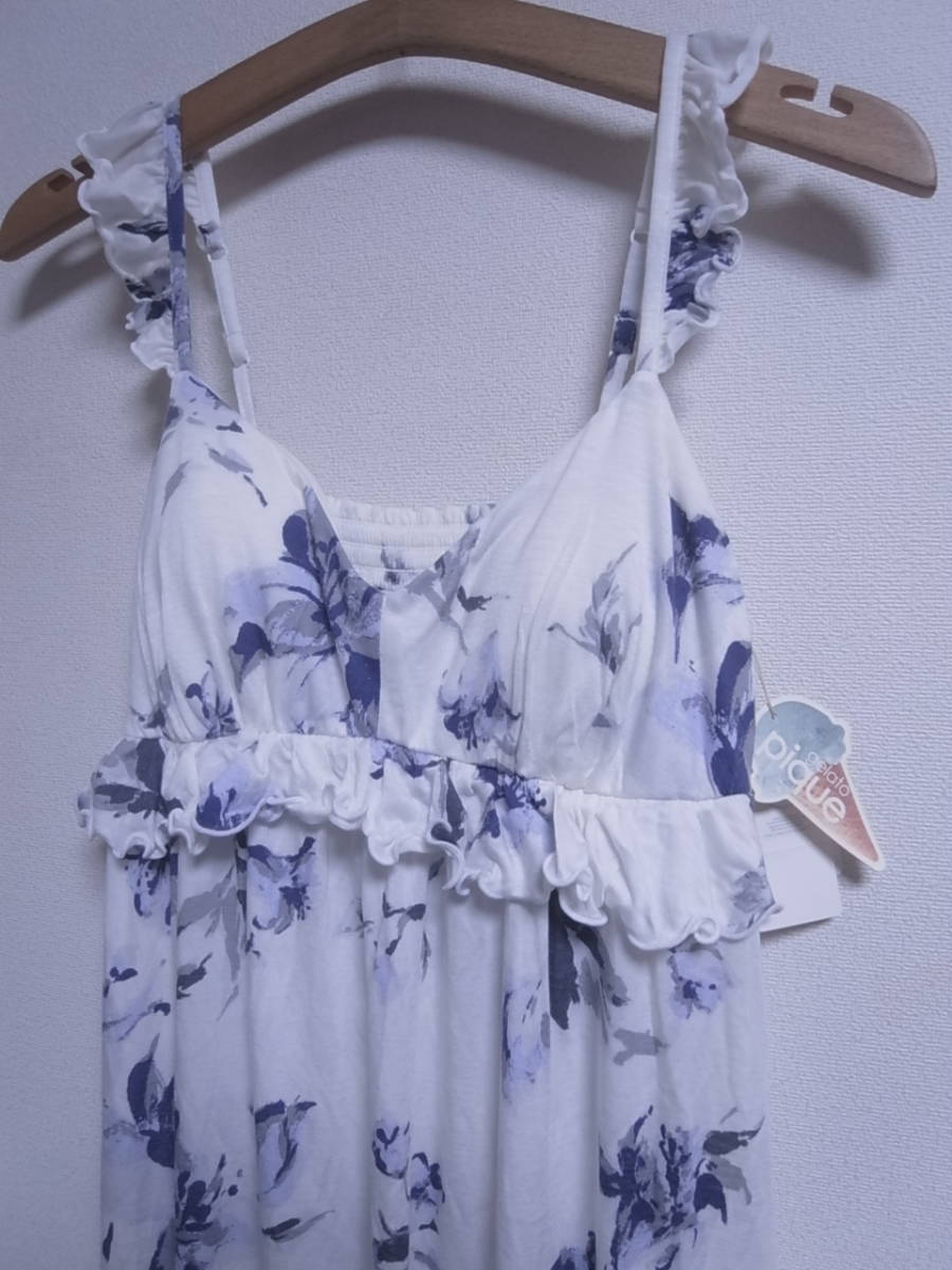 新品 W4 4504 デッドストック ルームウェア ジェラートピケ Gelato Pique 白 花柄 ロング キャミワンピース 正規品 F の落札情報詳細 ヤフオク落札価格情報 オークフリー スマートフォン版