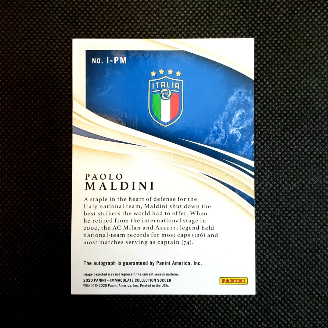新品】パオロ・マルディーニ 直筆サインカード Paolo Maldini 2020