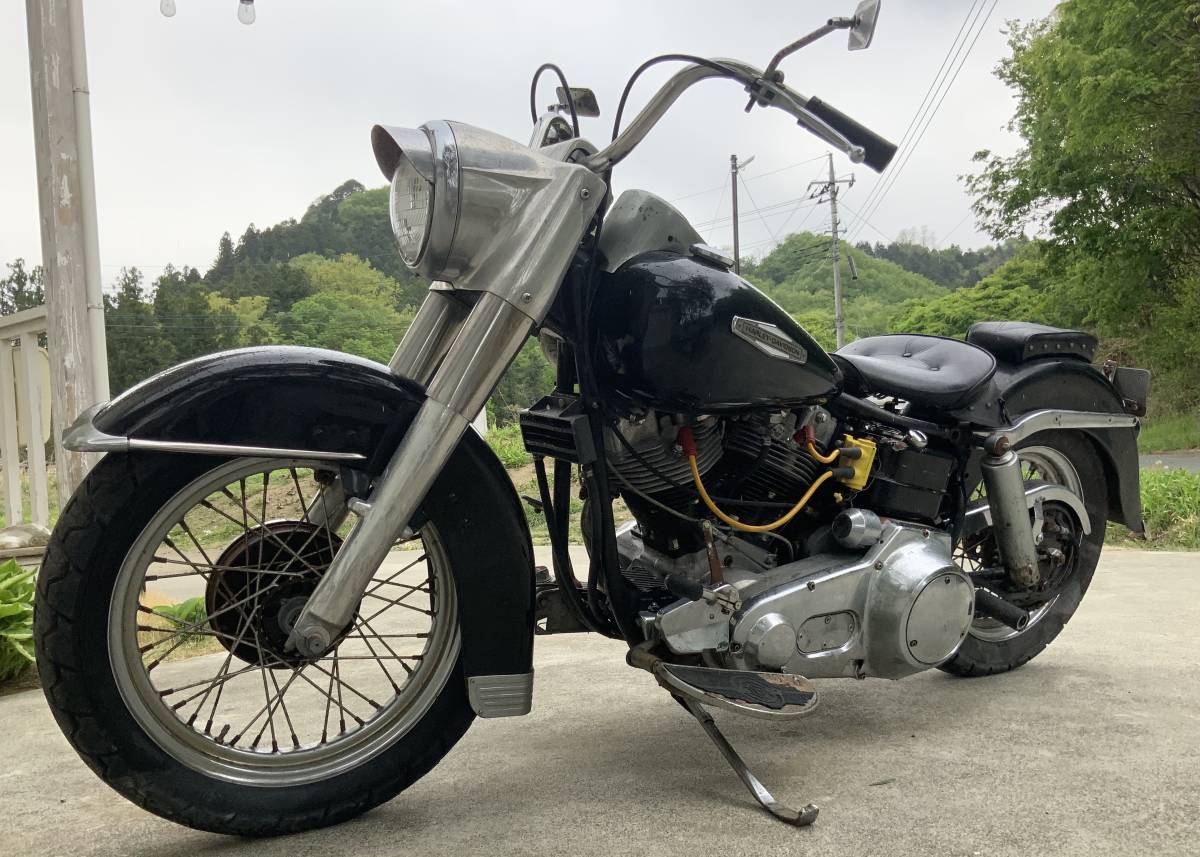 ☆1971 FLH 1200 オリジナル前後ドラム☆ 輸入新規 チョッパー ボバー
