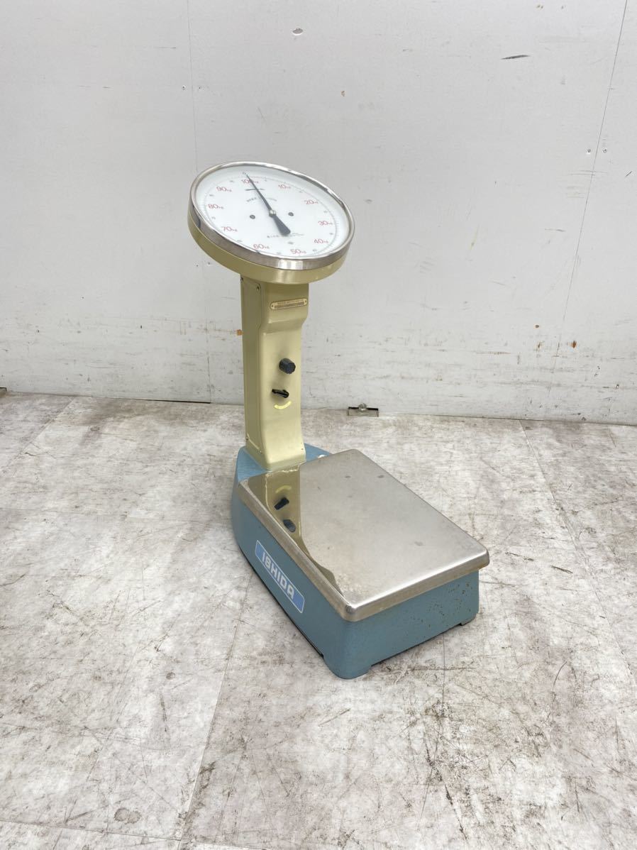 昭和レトロ☆ISHIDA イシダ アナログ体重計 100kg 台秤 業務用 f15/050 昭和レトロ☆ISHIDA イシダ アナログ体重計 100kg 台秤 業務用 f15/050