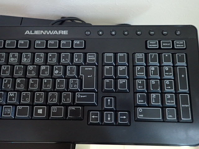 送料無料 Alienware Dell デル Usbキーボード テンキー付きゲーミングキーボード エイリアンウェア Used Gamingkeyboard の落札情報詳細 ヤフオク落札価格情報 オークフリー スマートフォン版