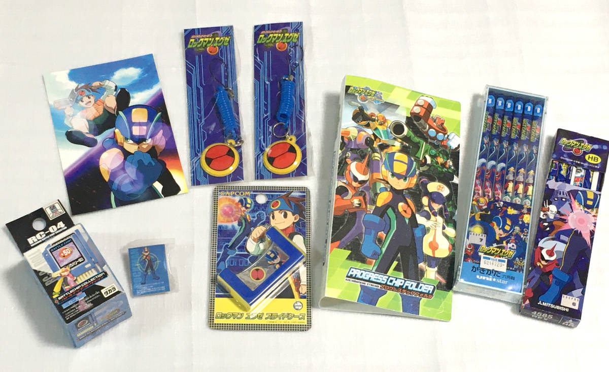 ロックマンエグゼ グッズ おもちゃ 文房具セット ロックマン 熱斗 ロール バトルチップ プログレスチップフォルダ タカラ カプコン の落札情報詳細 ヤフオク落札価格情報 オークフリー スマートフォン版