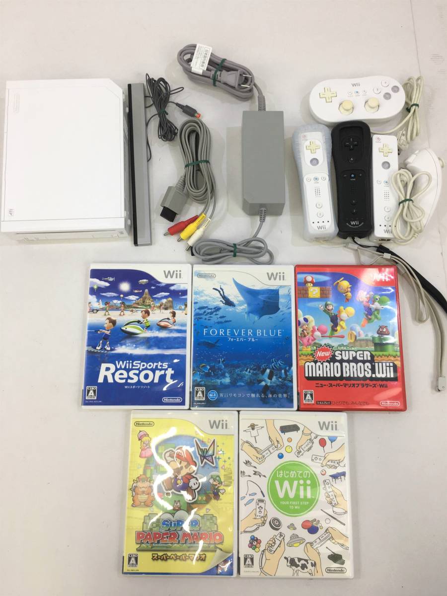 Nintendo Wii 本体とゲーム5本SET Wii Uのおまけ付き！！